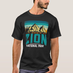 Camiseta Retro Zion National Park US Vintage Utah Adventure