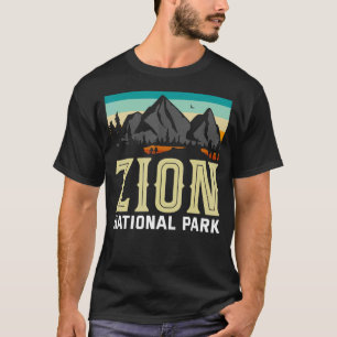 Camiseta Retro Zion National Park US Vintage Utah Adventure