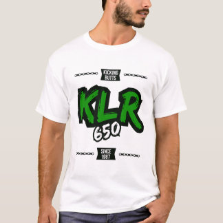 Camiseta Retrocedendo bumbuns com Kawasaki KLR650