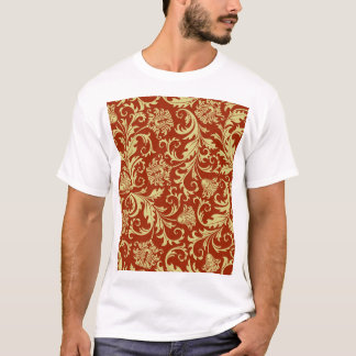 Camiseta Retroflorais: fundo de padrão de colheita.