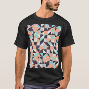 Camiseta Retrogeométrica, fundo de vintagem sem descontinui