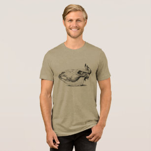 Camiseta RetroLegal - Vintage Cow Skull de Jean Bernard