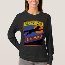 Camiseta Retron Halloween, Escola Voadora de Gato