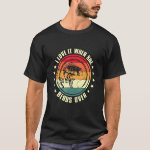Camiseta Retrorando A Pesca Para Homens Que Eu Amo Quando E