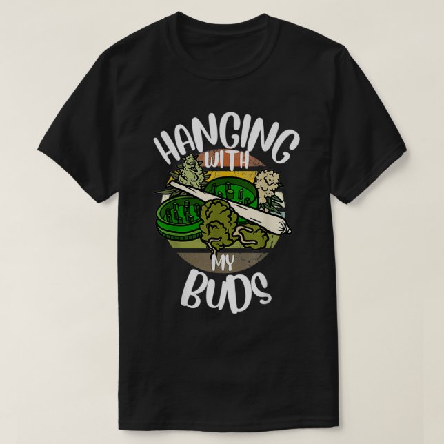 Camiseta Retrorando Com Meus Buds Engraçados Pavão (Frente do Design)