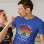 Camiseta Retrorização de Reunião da Família Beach Cruise<br><div class="desc">Vai a férias de cruzeiro familiar? Personalize esses designs retrorreflectores de acampamento para toda a família, adicionando seu nome de família ou texto personalizado e o ano da aventura. Espero que não seja apenas sobre a design que te chamou a atenção, mas o fato de nunca o encontrares numa preferencialmente...</div>