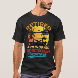 Camiseta Retrorna Trabalhador de Fazenda Reformado Não é ma