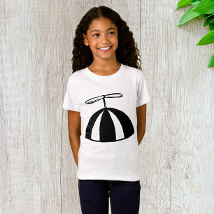 Camiseta Retrorropropulsor Beanie Whimsical Black and White