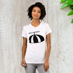 Camiseta Retrorropropulsor Beanie Whimsical Black and White