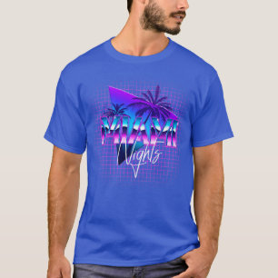 Camiseta Retrowave de Miami Nights Florida