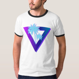 CAMISETA RETROWAVE SYNTHWAVE PALMEIRAS TRIÂNGULO TOCADOR