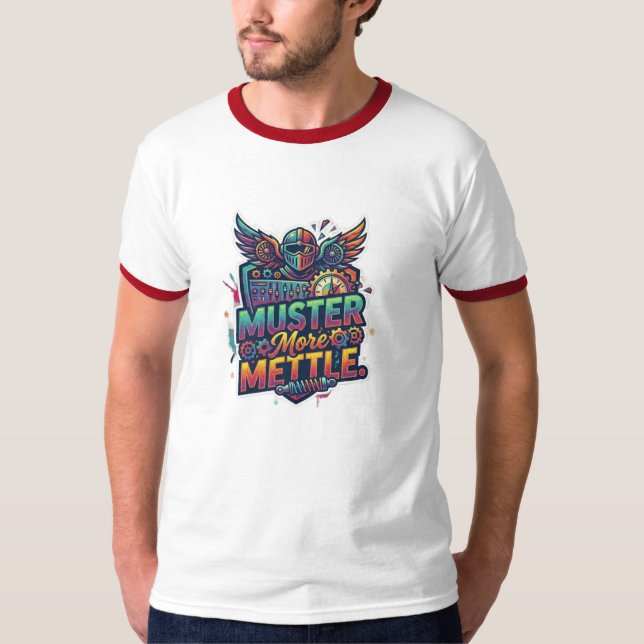 Camiseta Reúna Mais Coragem. (Frente)