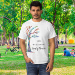 Camiseta Reunião da Família Árvore da Família<br><div class="desc">Esta camiseta da na moda é dessolada com uma árvore genealógica mosaica nas cores do arco-íris. Facilmente personalizável com seu nome e o ano de sua reunião. Use a opção Personalizar Mais para alterar o tamanho, o estilo ou a cor do texto, se desejar. Porque nós criamos a nossa trabalho...</div>