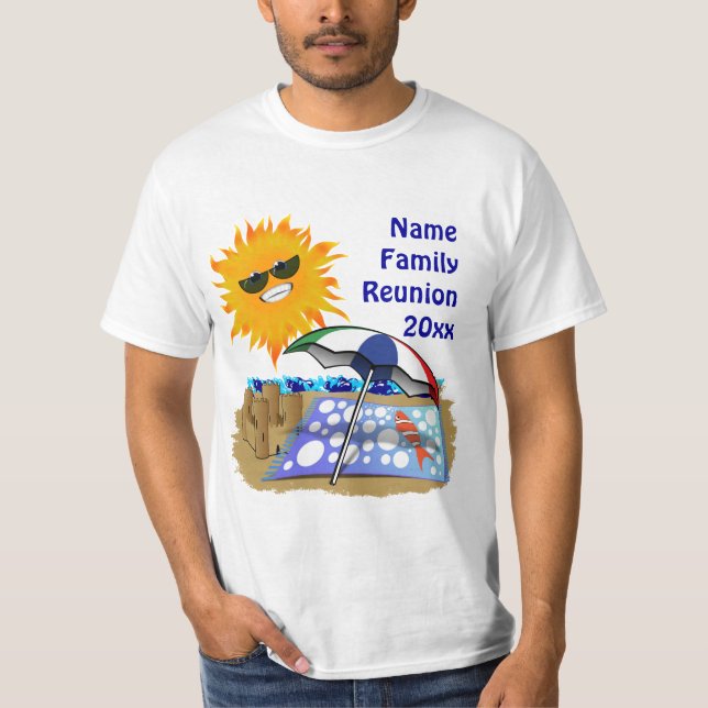 Camiseta Reunião da família Beach Blanket (Frente)