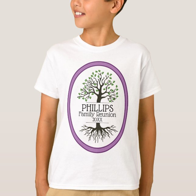 Camiseta Reunião da Família de Árvore da lavanda (Frente)