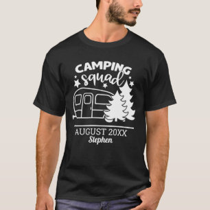 Camiseta Reunião da família de esquadrão de campanha com