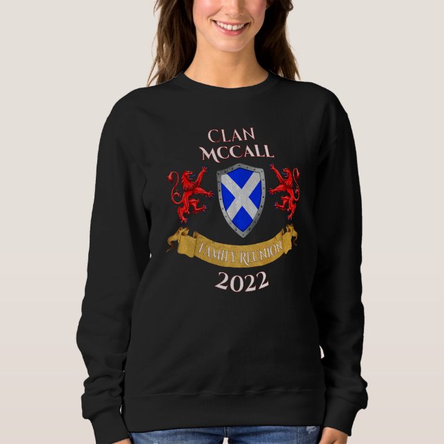 Camiseta Reunião da Família Mccall 2022 - Clã Escocês (Frente)