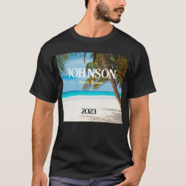Camiseta Reunião da Família Tropical Palm Tree - Personaliz