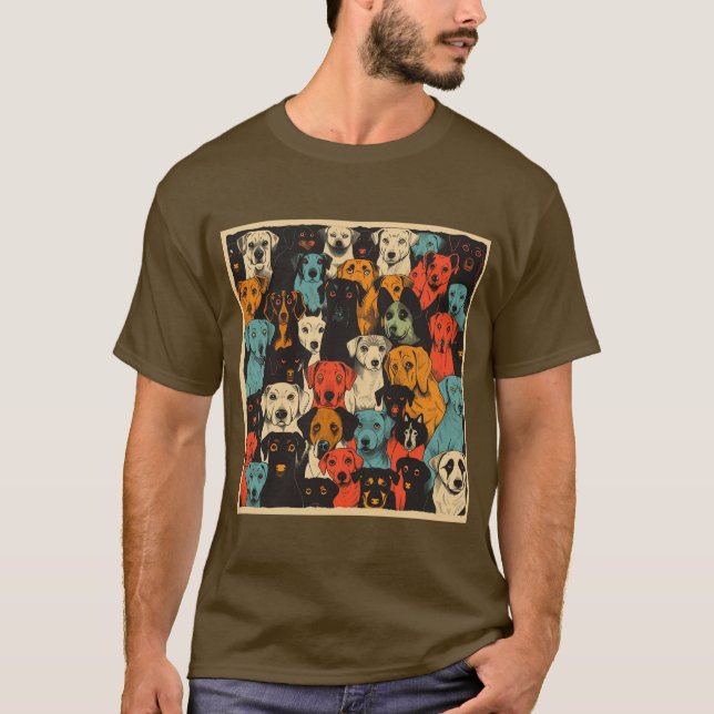 Camiseta Reunião de cães (Frente)