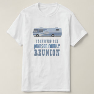 Camiseta Reunião de família do campista do rv engraçada 