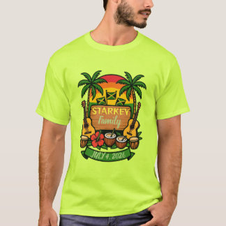 Camiseta reunião de família jamaicana 