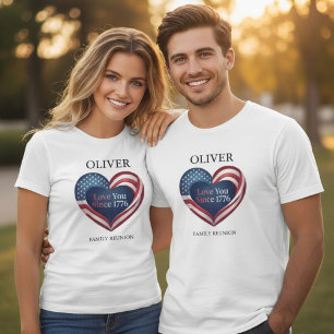 Camiseta Reunião de Família Personalizada de Aniversário de