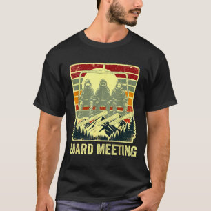 Camiseta Reunião de Snowboard Esquiador de Esqui Elevador D