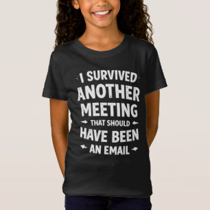 Camiseta Reunião Divertida de Escola de Meninas -