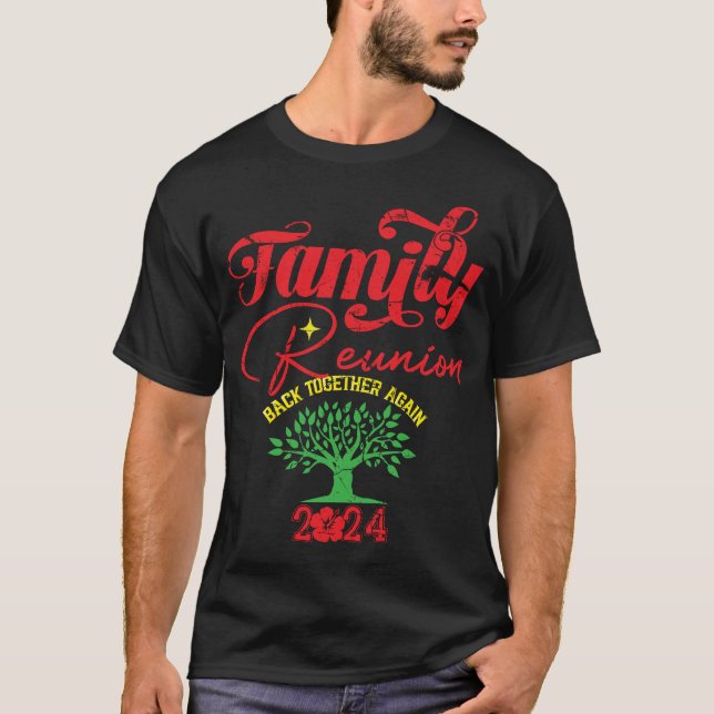 Camiseta Reunião Familiar 2024 Juntos Novamente Corresponde (Frente)