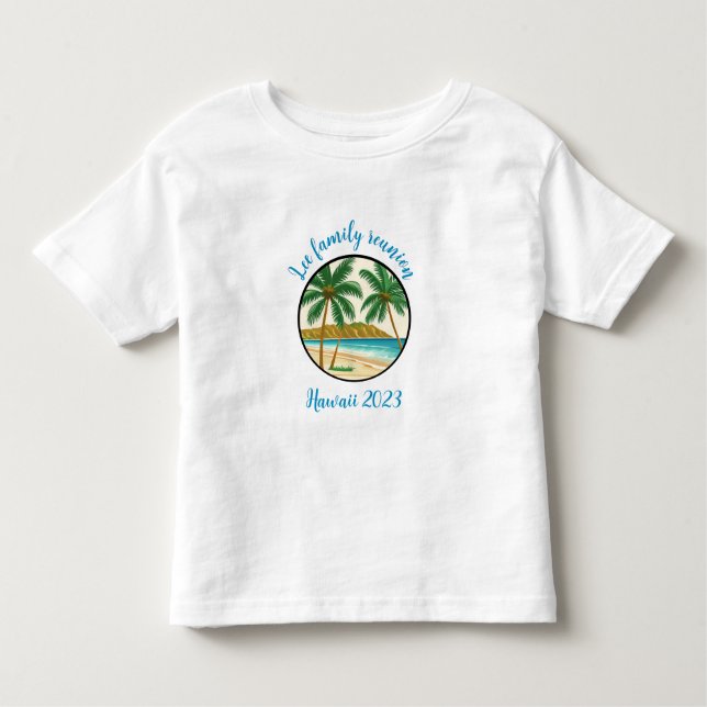 Camiseta Reunião Familiar Hawaii (Frente)