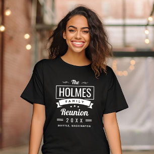 Camiseta Reunião Familiar Personalizada Moderna da Rússia