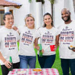Camiseta Reunião Familiar Quarto de julho<br><div class="desc">Que melhor maneira de honrar as muitas lutas e conquistas da nossa nação do que com uma camiseta de independência familiar que celebra a liberdade que desfrutamos enquanto americanos? Quer você escolha vestir para a feira de rua, para a exposição de fogos de artifício, ou para o seu churrasco e...</div>