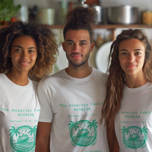 Camiseta Reunião Familiar | Reunion Cruise Group (Criador carregado)