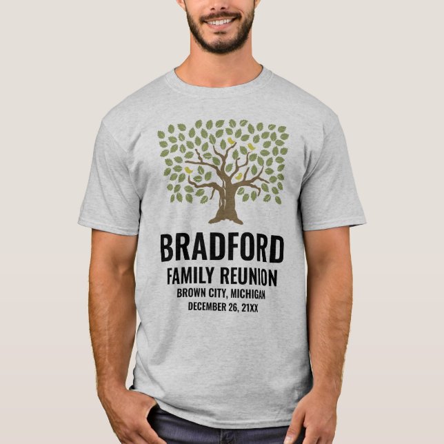 Camiseta Reunião Personalizada da Família (Frente)