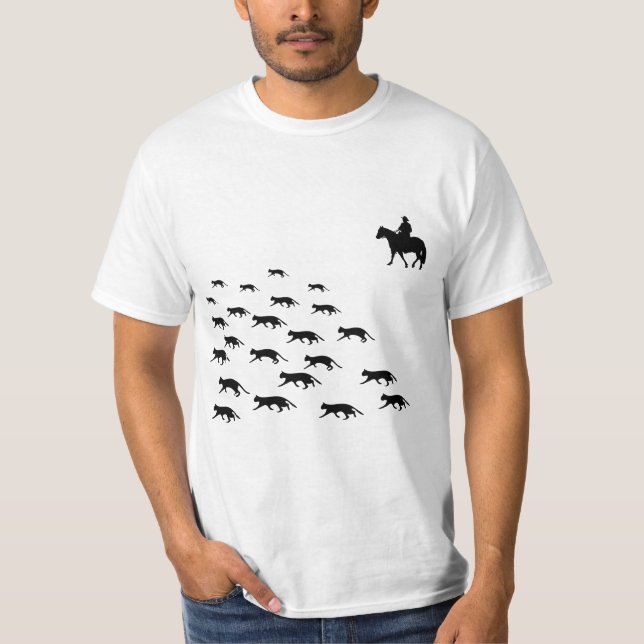 Camiseta Reunindo gatos (Frente)