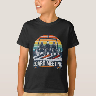 Camiseta Reuniões de Conselho de Snowboard Esquiador Elevad