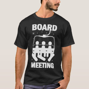 Camiseta Reuniões de conselhos Snowboard Meeting Snowboard