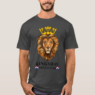 Camiseta Reuniões Neerlandesas Koningsdag Países Baixos Rei