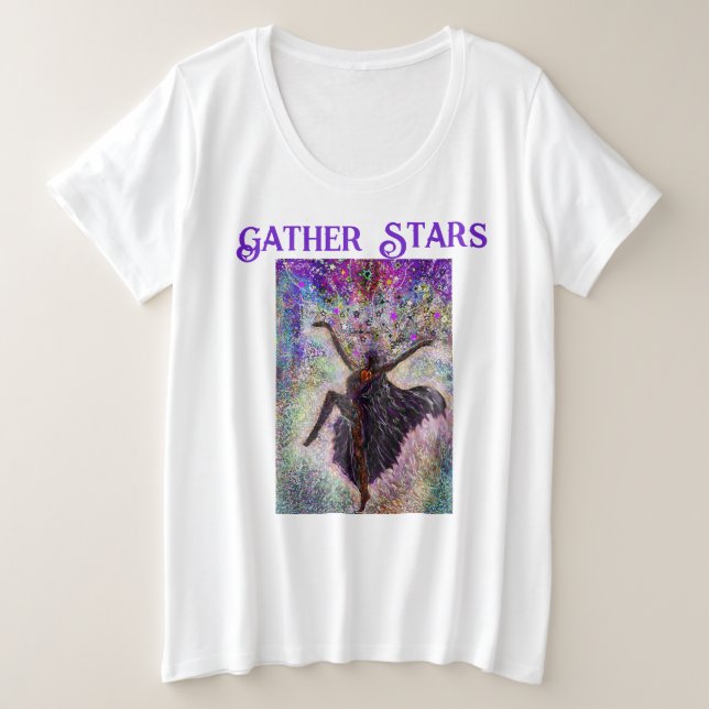 Camiseta Reunir estrelas (Frente do Design)