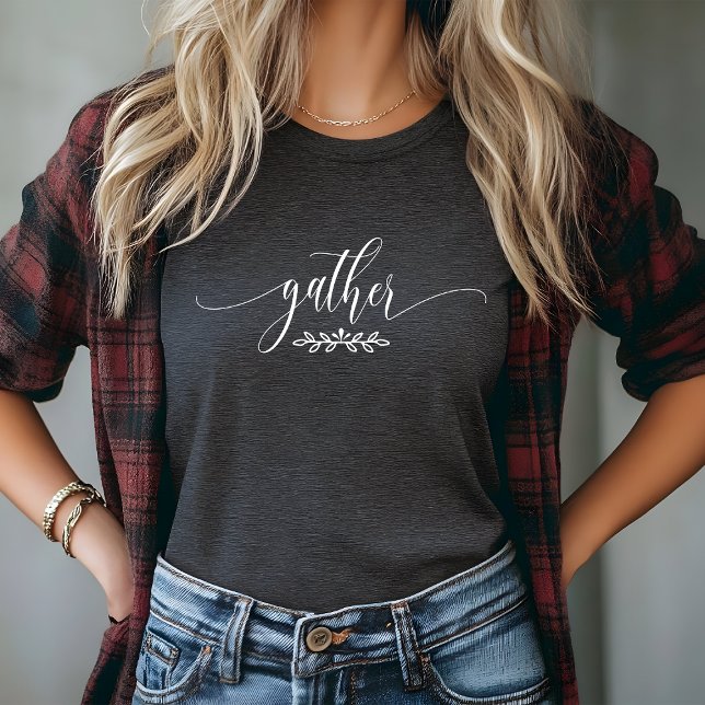 Camiseta Reunir o Mínimo Botânico de Ação de Graças (Criador carregado)