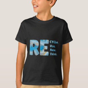 Camiseta Reutilização de reciclares Renovar Repensar Crise 