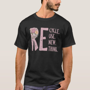 Camiseta Reutilização do reciclar Renovar Repensar Crise Am