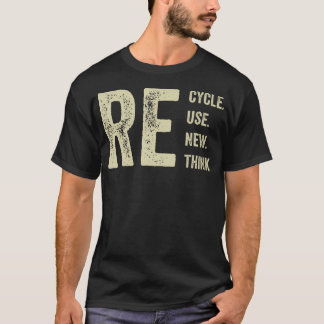 Camiseta Reutilização do reciclar Renovar Repensar Crise Am