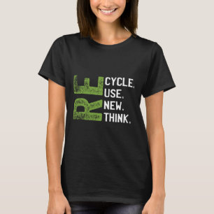 Camiseta Reutilização do reciclar Renovar Repensar o Ambien