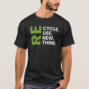 Camiseta Reutilização do reciclar Renovar Repensar o Ambien