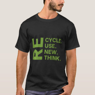 Camiseta Reutilização do reciclar Renovar Repensar o Ambien