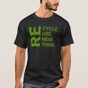 Camiseta Reutilização do reciclar Renovar Repensar o Ambien