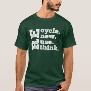 Camiseta Reutilização do reciclar Renovar Repensar o Dia da