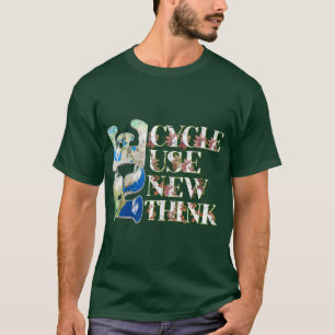 Camiseta Reutilização do reciclar Renovar Repensar Terra Di