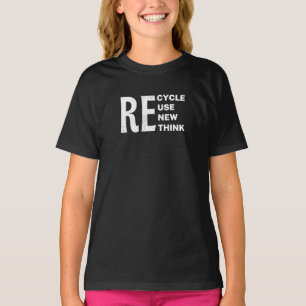 Camiseta Reutilizar Reciclar Ambiental Renovar Repensar